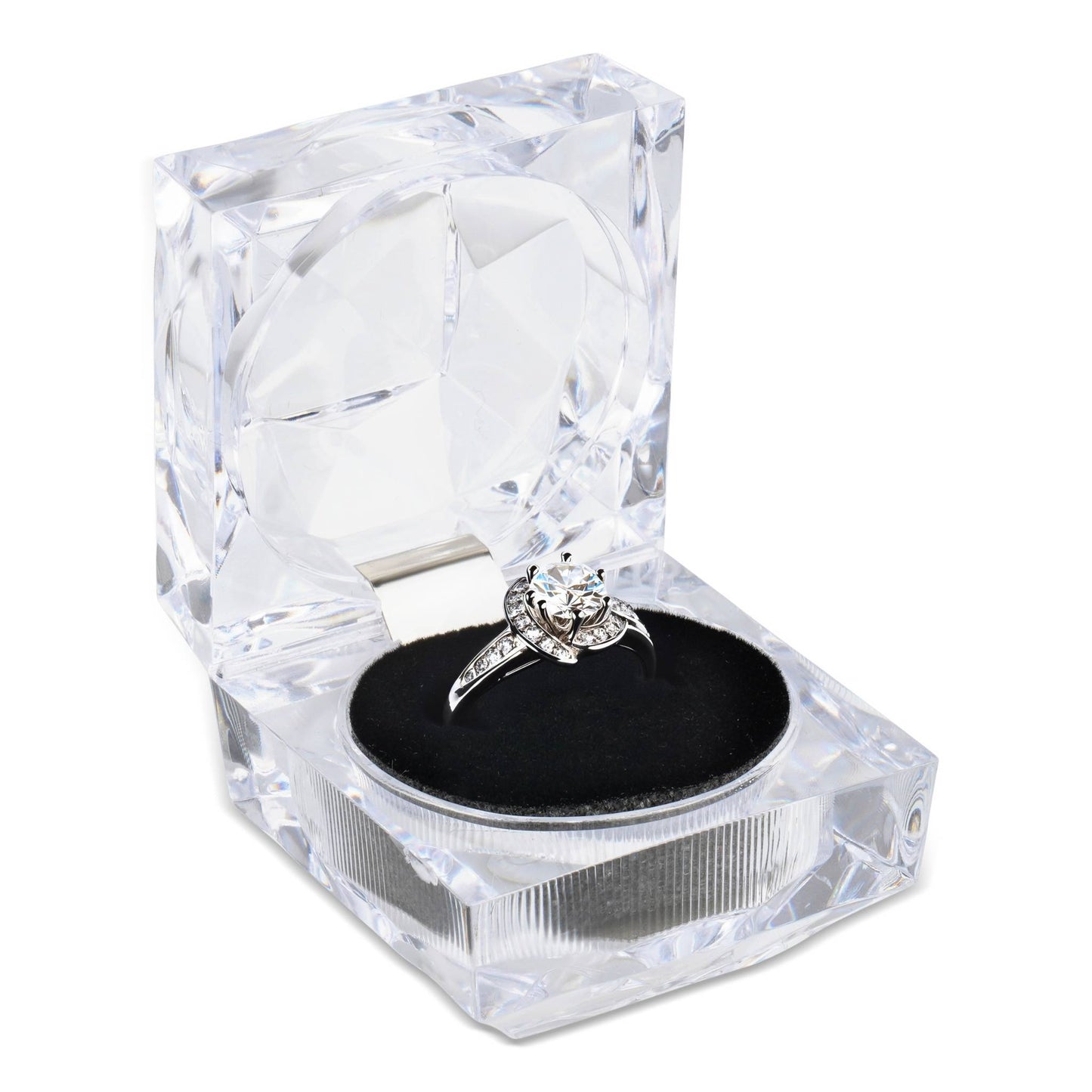 Sparkling Crystal Deluxe Ring Box