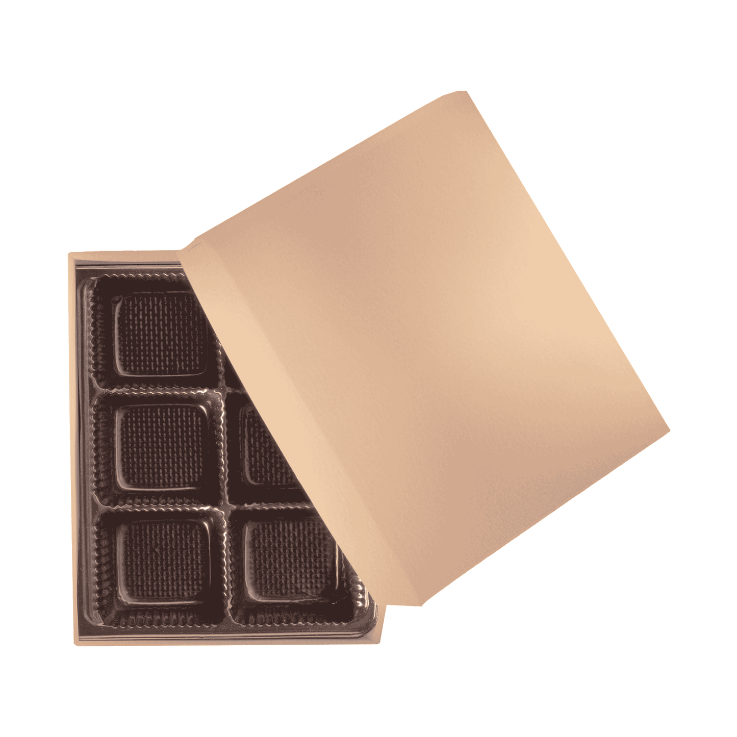 2 PC Chocolate Box - 4.5 x 3.75 x 1.25