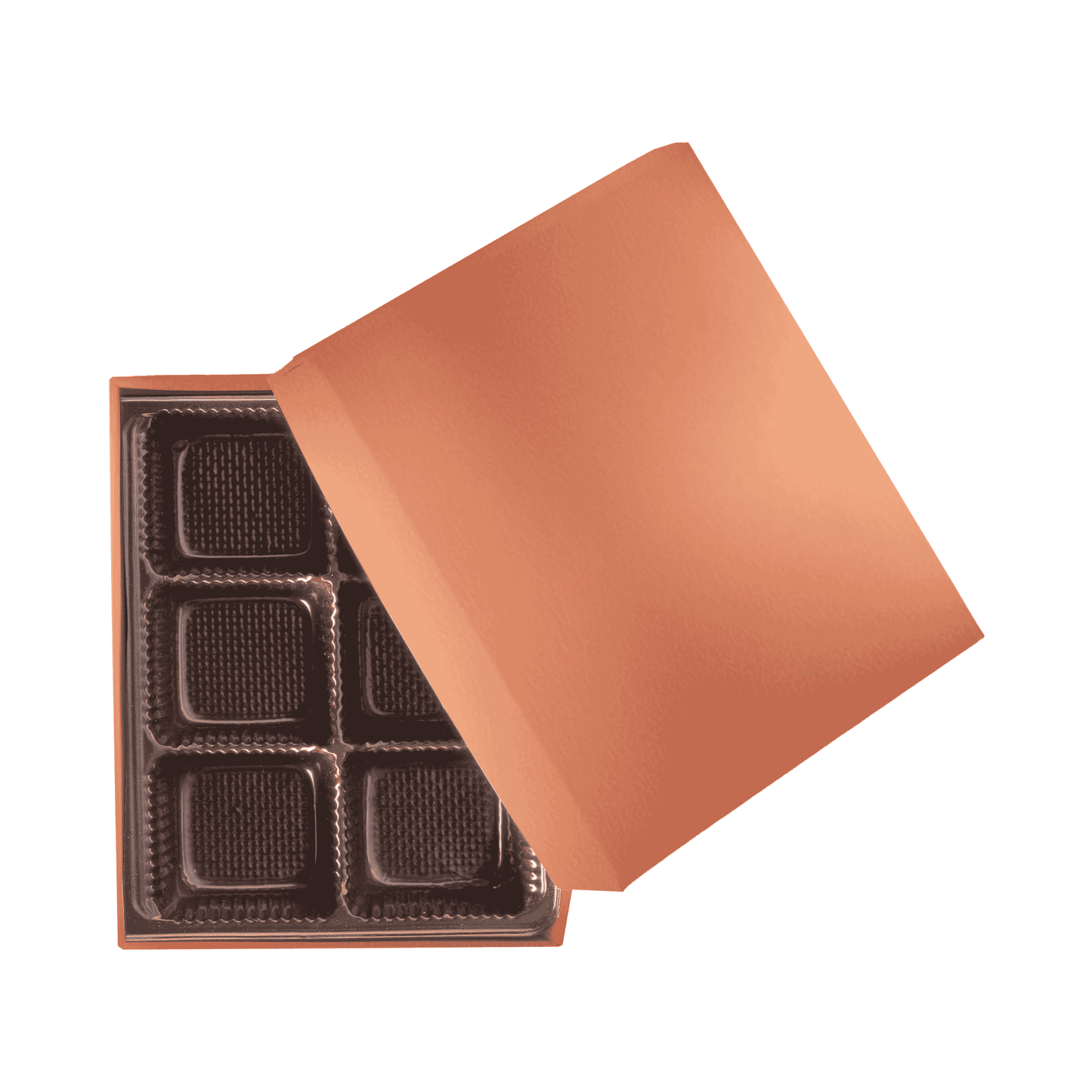 2 PC Chocolate Box - 4.5 x 3.75 x 1.25
