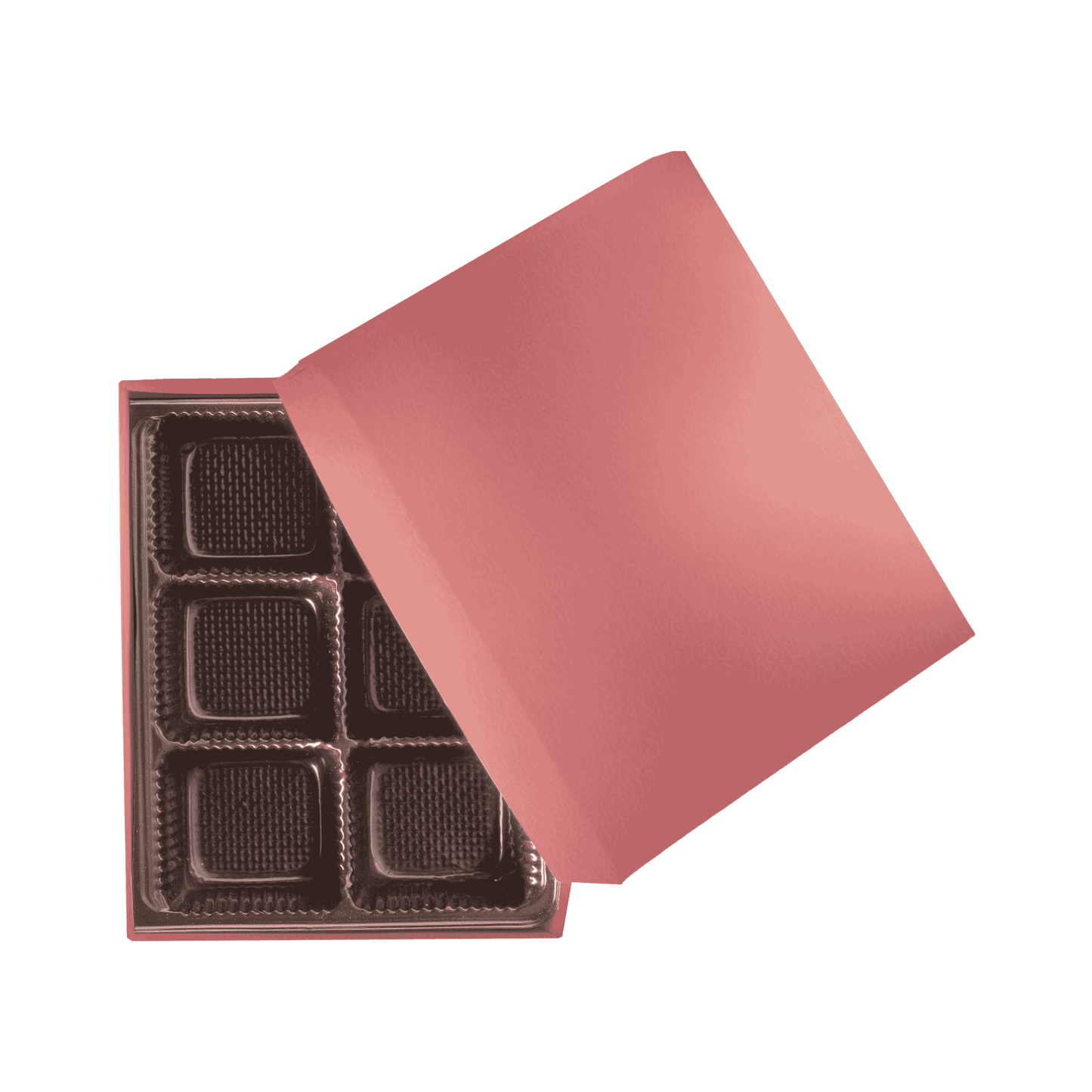 2 PC Chocolate Box - 4.5 x 3.75 x 1.25