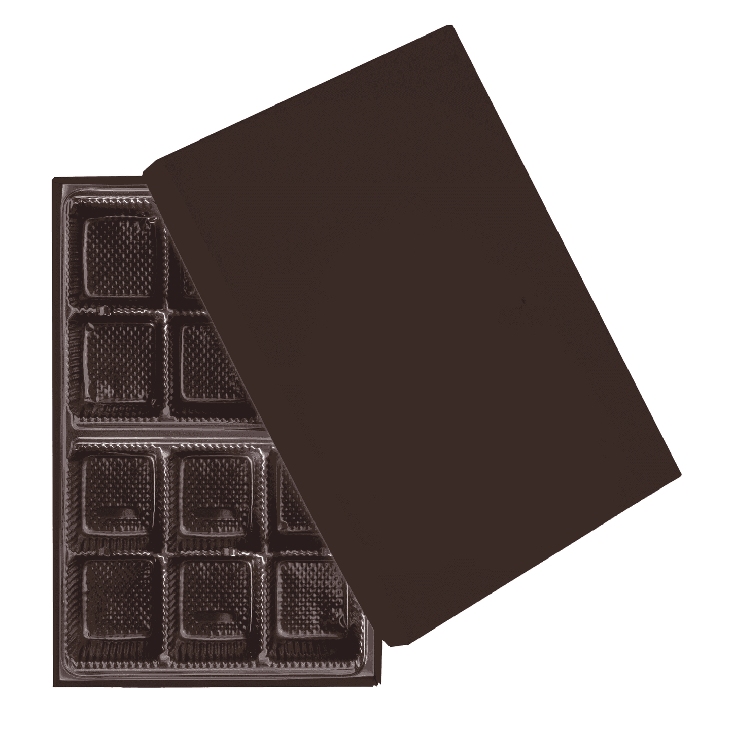 2 PC Chocolate Box - 7.25 x 4.75 x 1.25