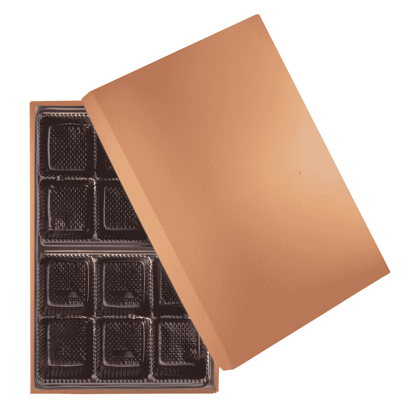 2 PC Chocolate Box - 7.25 x 4.75 x 1.25
