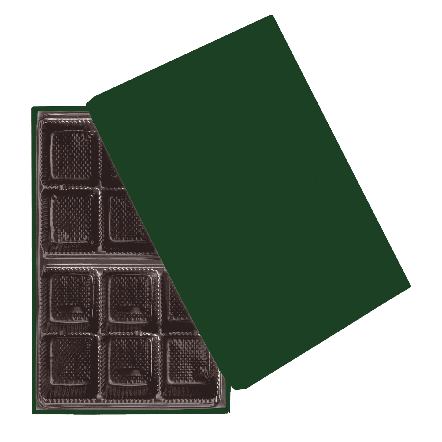 2 PC Chocolate Box - 7.25 x 4.75 x 1.25