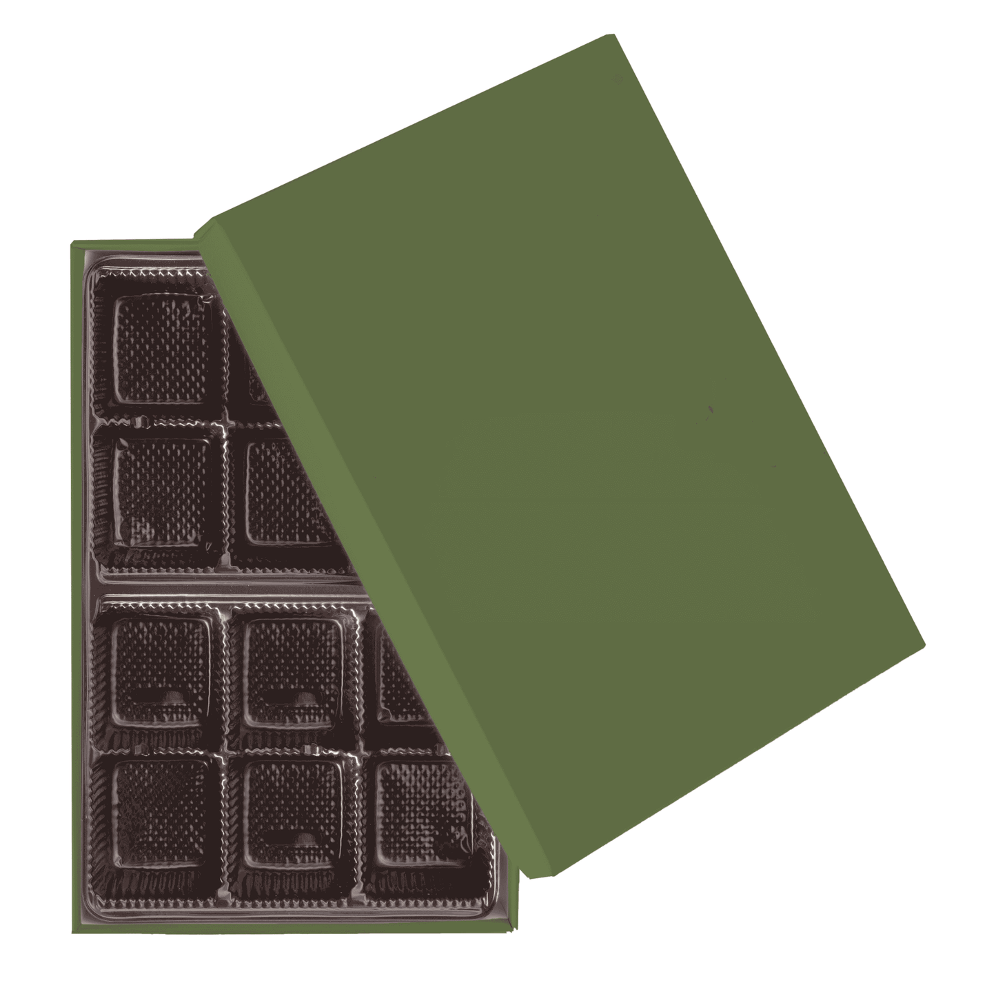 2 PC Chocolate Box - 7.25 x 4.75 x 1.25