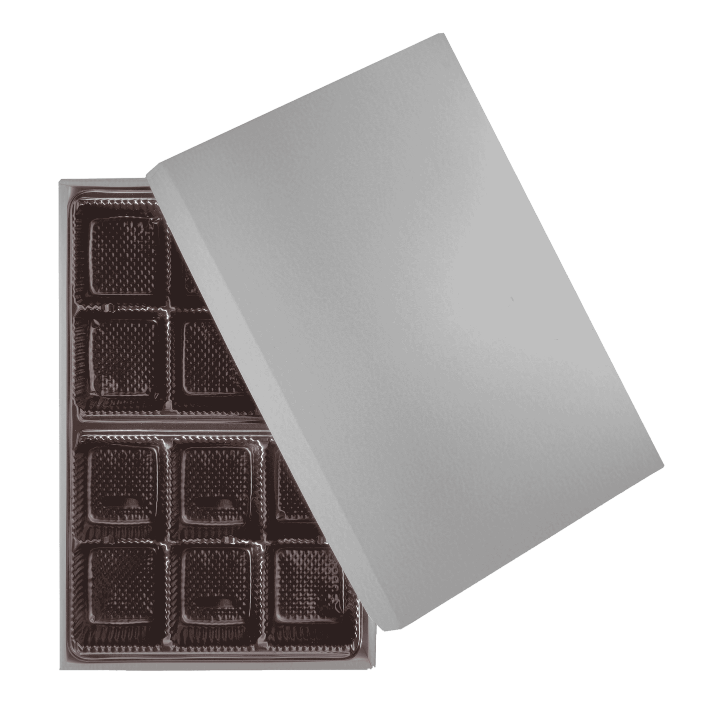 2 PC Chocolate Box - 7.25 x 4.75 x 1.25