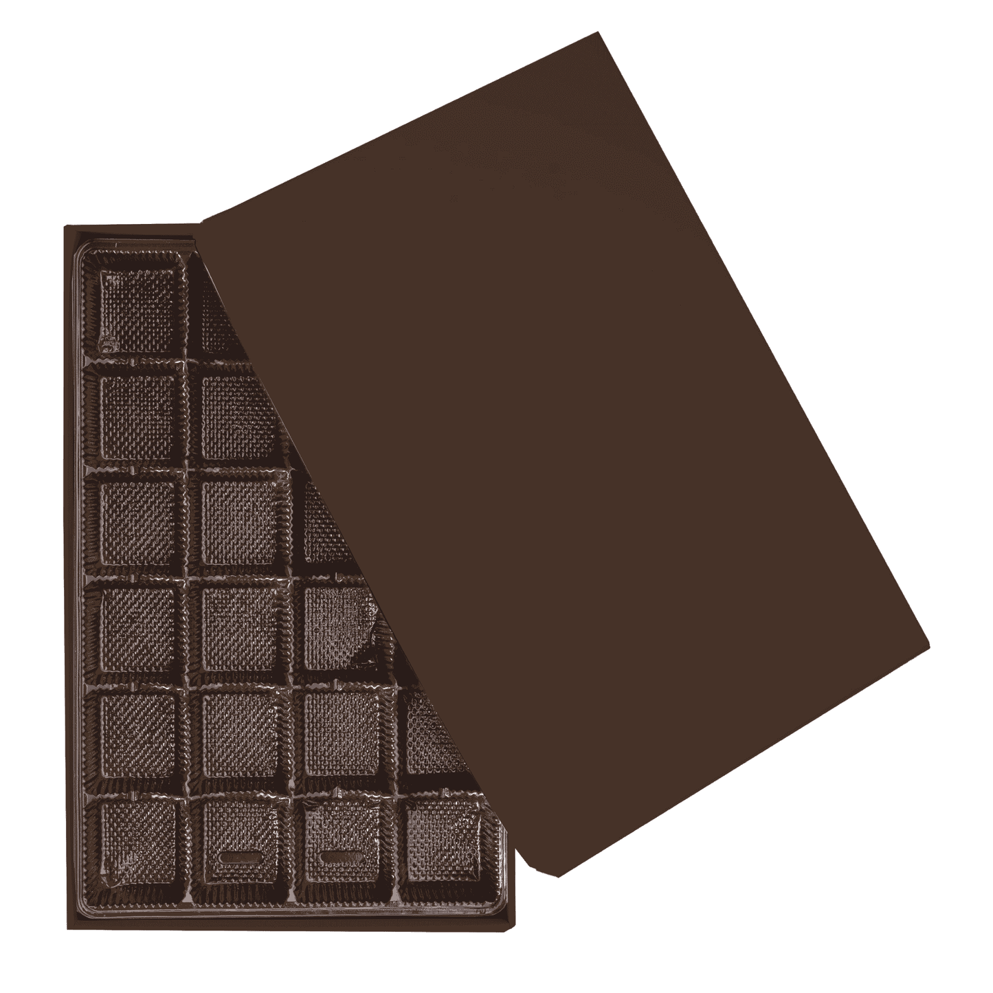 2 PC Chocolate Box -9.75 x 6.25 x 1.25