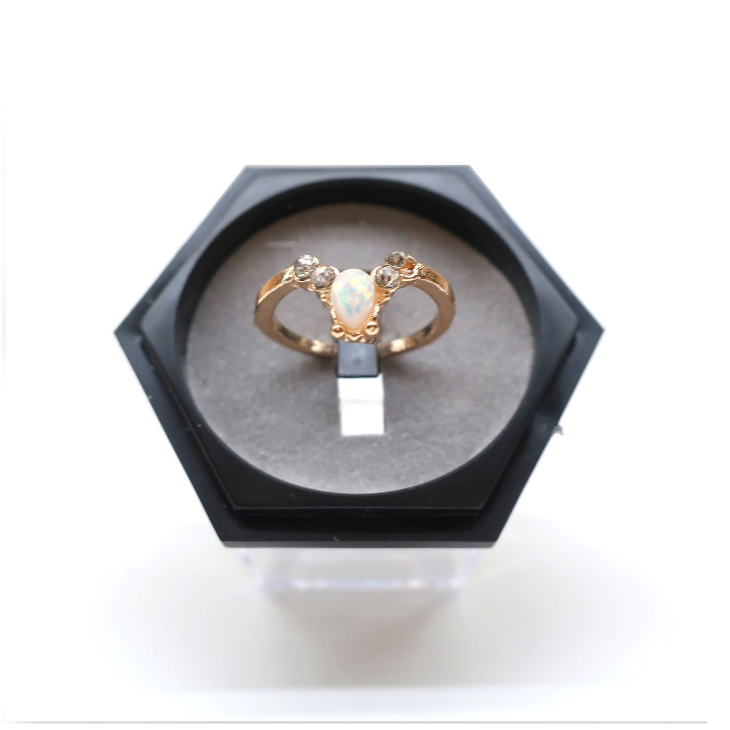 Crystal Clear Hexagonal Display Boxes