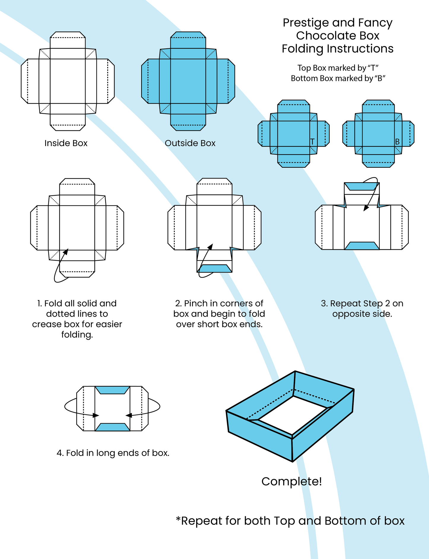 2 PC Chocolate Box - 7.25 x 4.75 x 1.25