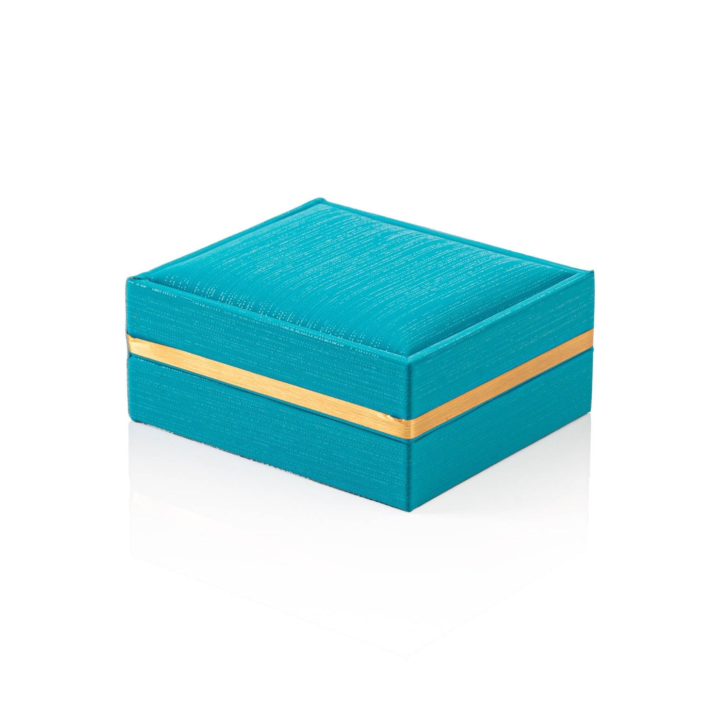 Gold Band Deluxe Pendant and Earring Box