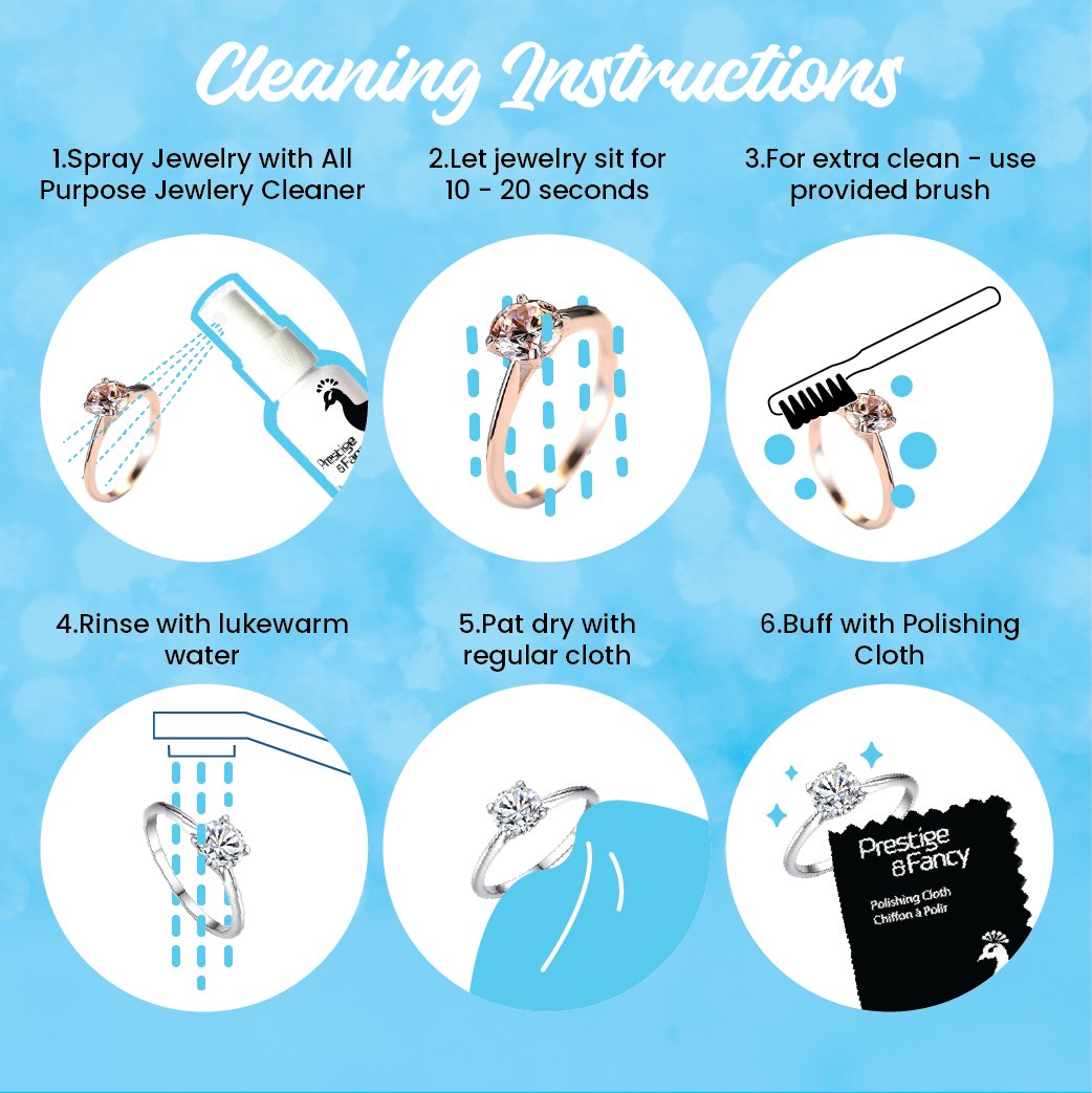All Purpose Jewelry Spray Cleaning Kit - Prestige and Fancy -