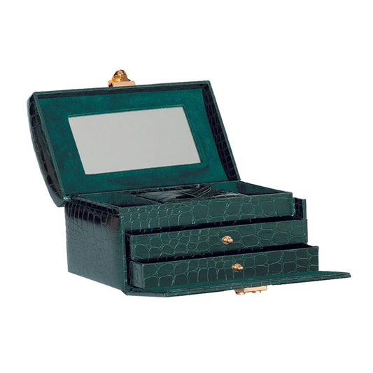 Alligator Print Jewelry Case - Prestige and Fancy -