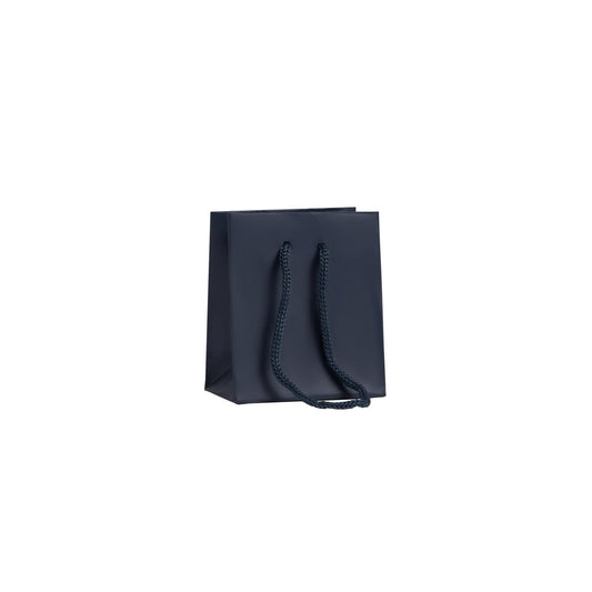 Classic Matte Laminated Gift Bag - 3 x 2 x 3.5 - Prestige and Fancy - Navy