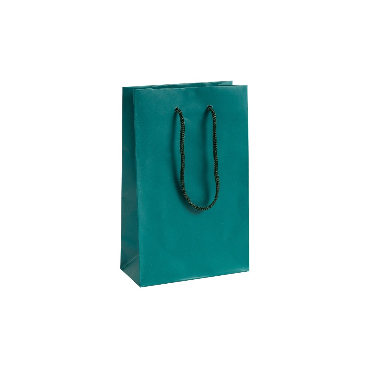 Classic Matte Laminated Gift Bag - 5 x 2.5 x 8 - Prestige and Fancy - Green