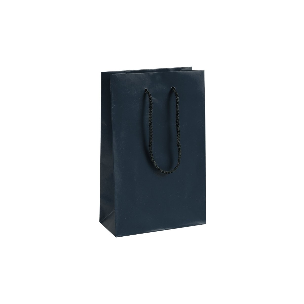 Classic Matte Laminated Gift Bag - 5 x 2.5 x 8 - Prestige and Fancy - Navy
