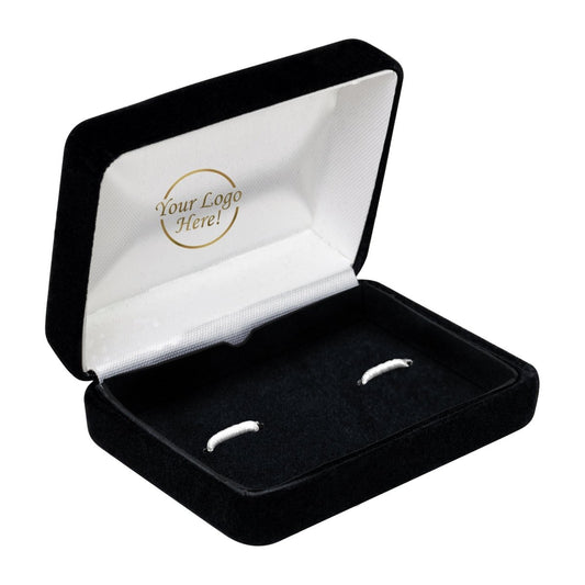 Plushed Velour Cufflink Box - Prestige and Fancy - Chip - No Packer No Sleeve