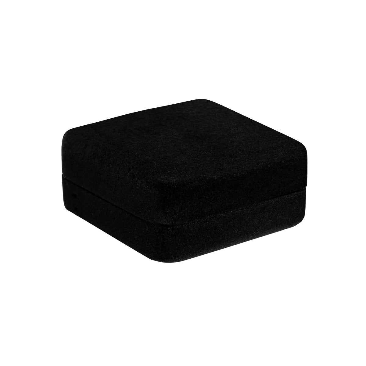 Plushed Velour Square Pendant & Earring Box - Prestige and Fancy - Two Piece Packer