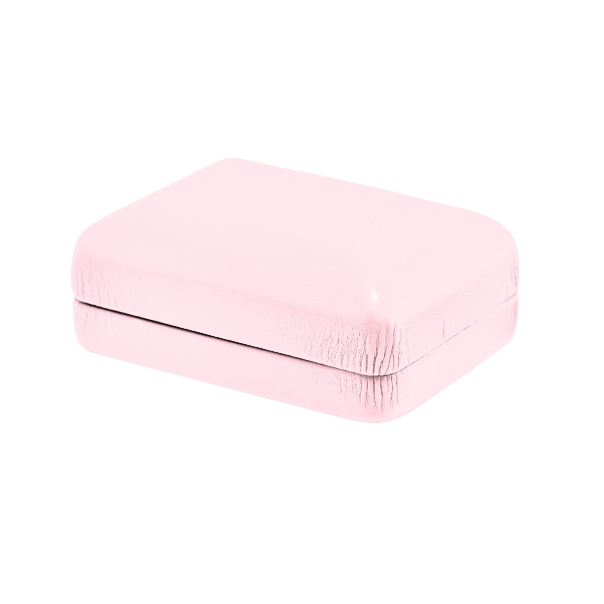 Vibrant Leatherette Pendant Box - Prestige and Fancy - Pink Leatherette