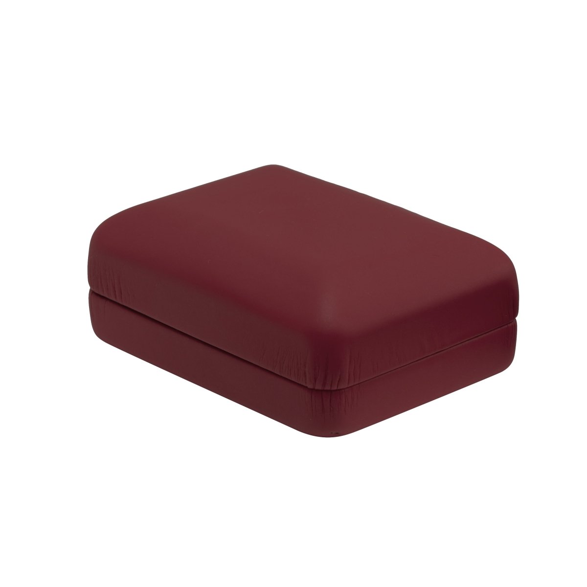 Vibrant Leatherette Pendant Box - Prestige and Fancy - Burgundy Matte