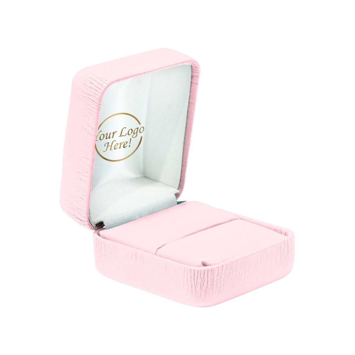 Vibrant Leatherette Ring Box - Prestige and Fancy - Pink Leatherette