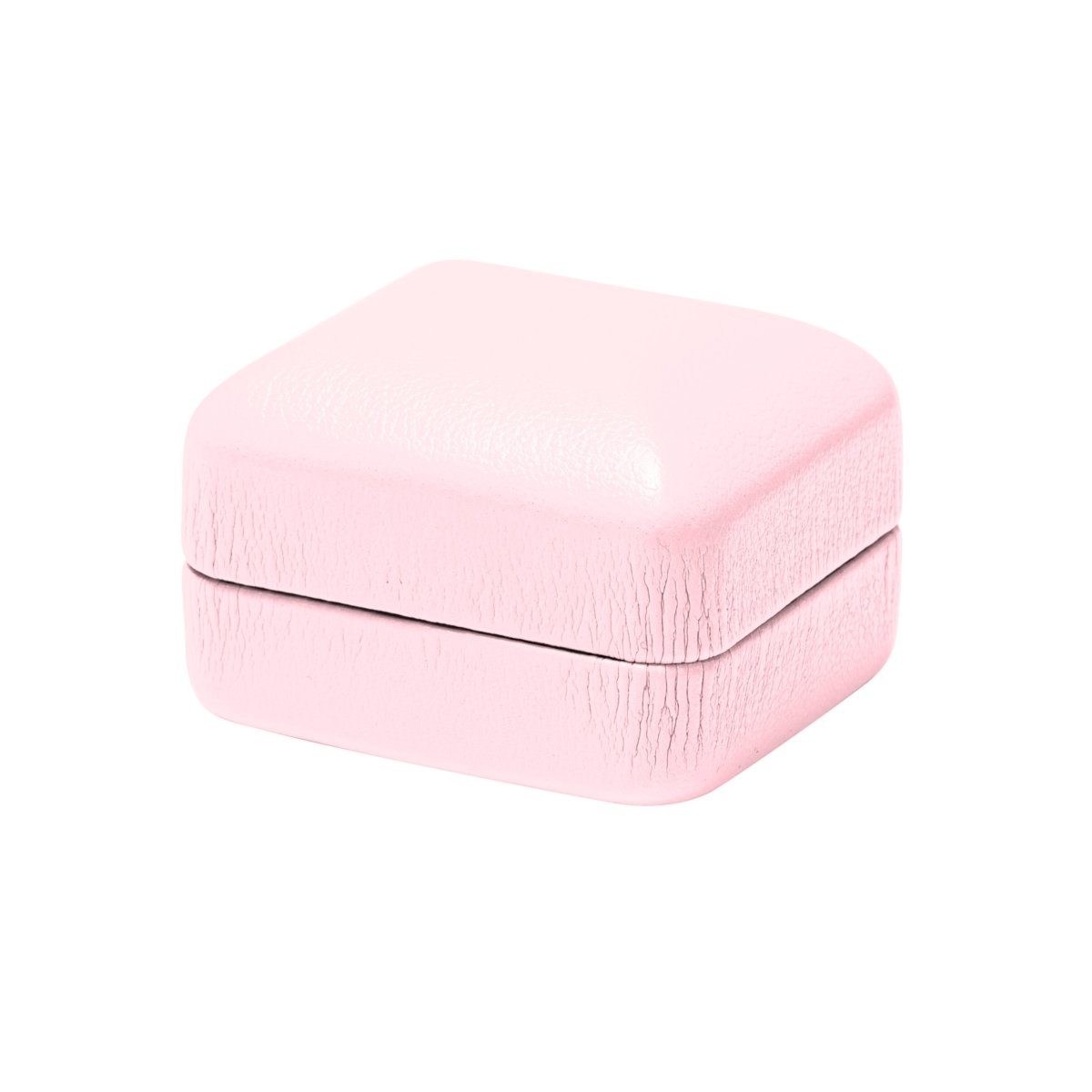 Vibrant Leatherette Ring Box - Prestige and Fancy - Pink Leatherette