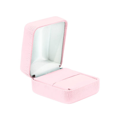 Vibrant Leatherette Ring Box - Prestige and Fancy - Pink Leatherette