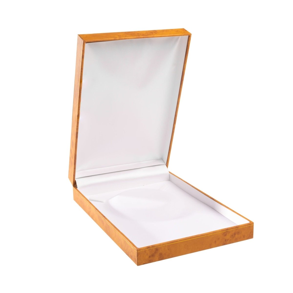 Woodgrain Leatherette Large Set Box - Prestige and Fancy -