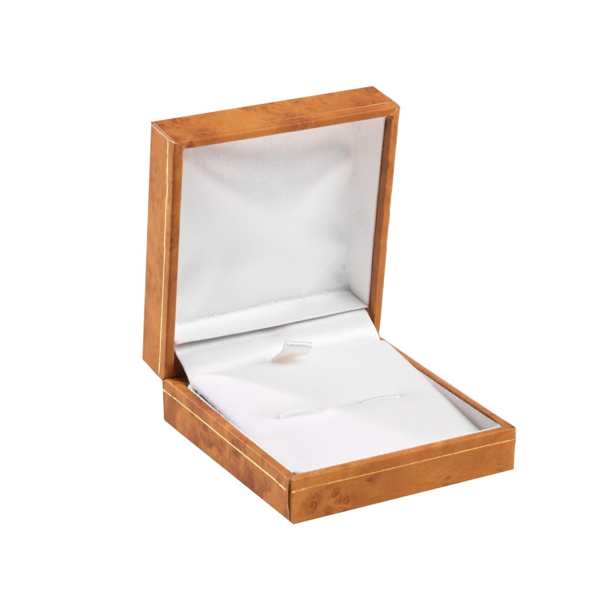 Woodgrain Leatherette Pendant and Hook Box - Prestige and Fancy -