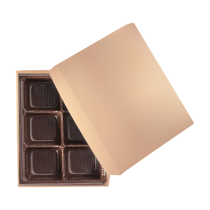 2 PC Chocolate Box - 4.5 x 3.75 x 1.25