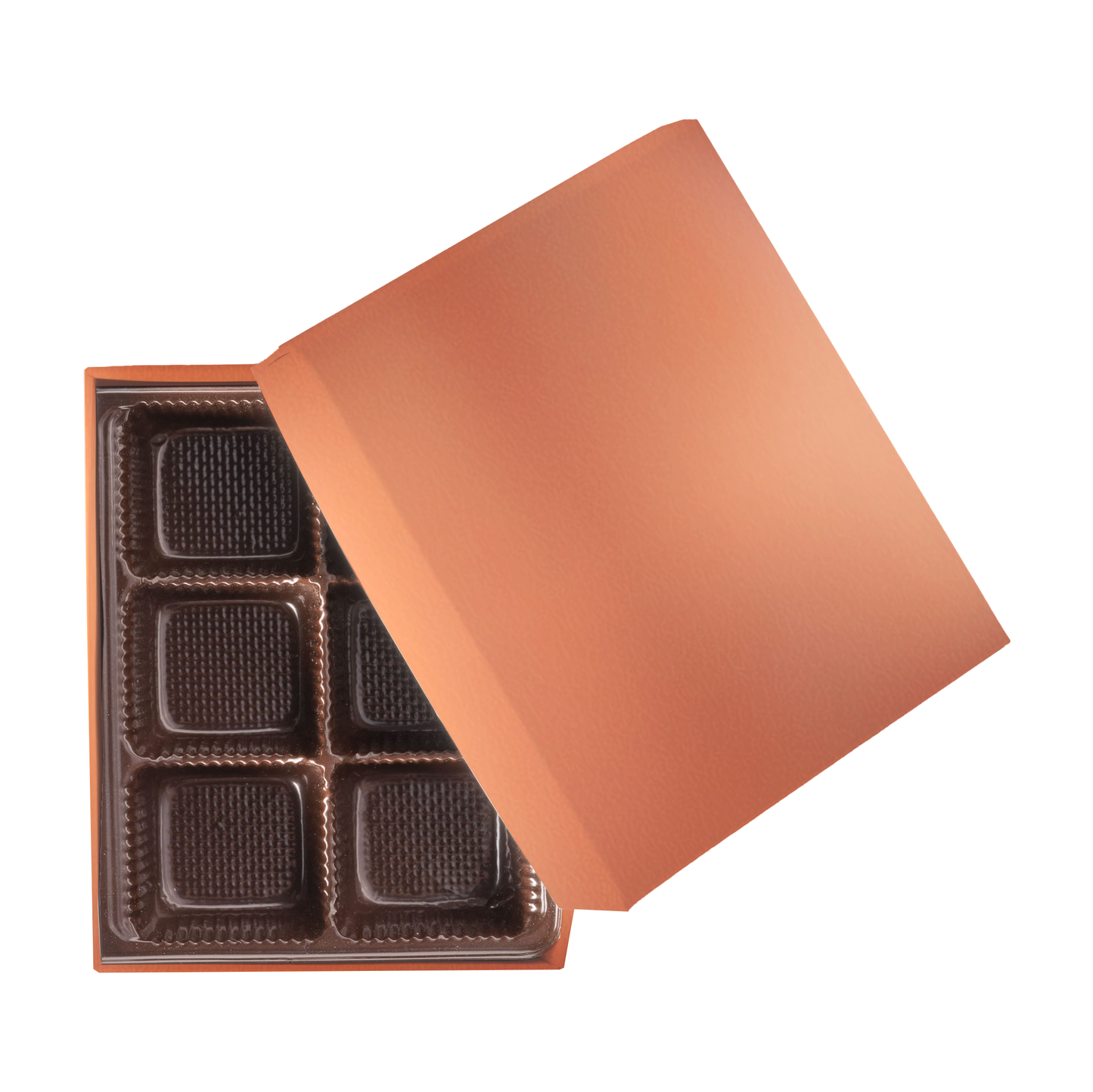 2 PC Chocolate Box - 4.5 x 3.75 x 1.25