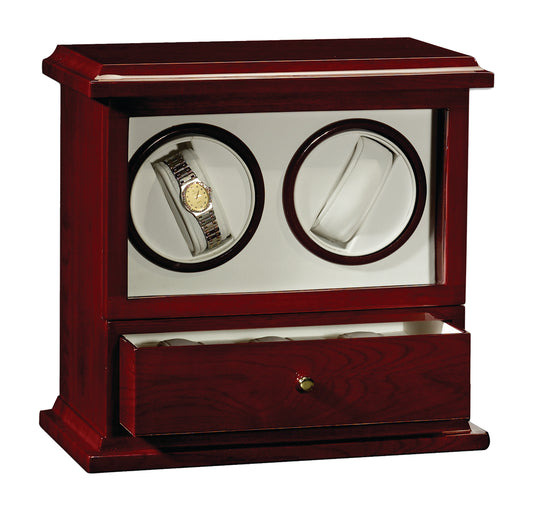 Rosewood Automatic Watch Winder and Display Case (2 Watches)
