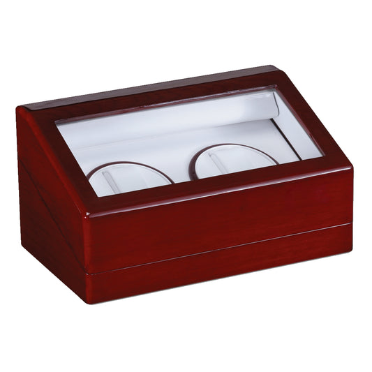 Travel Rosewood Watch Winder and Display Case (2 Watches)