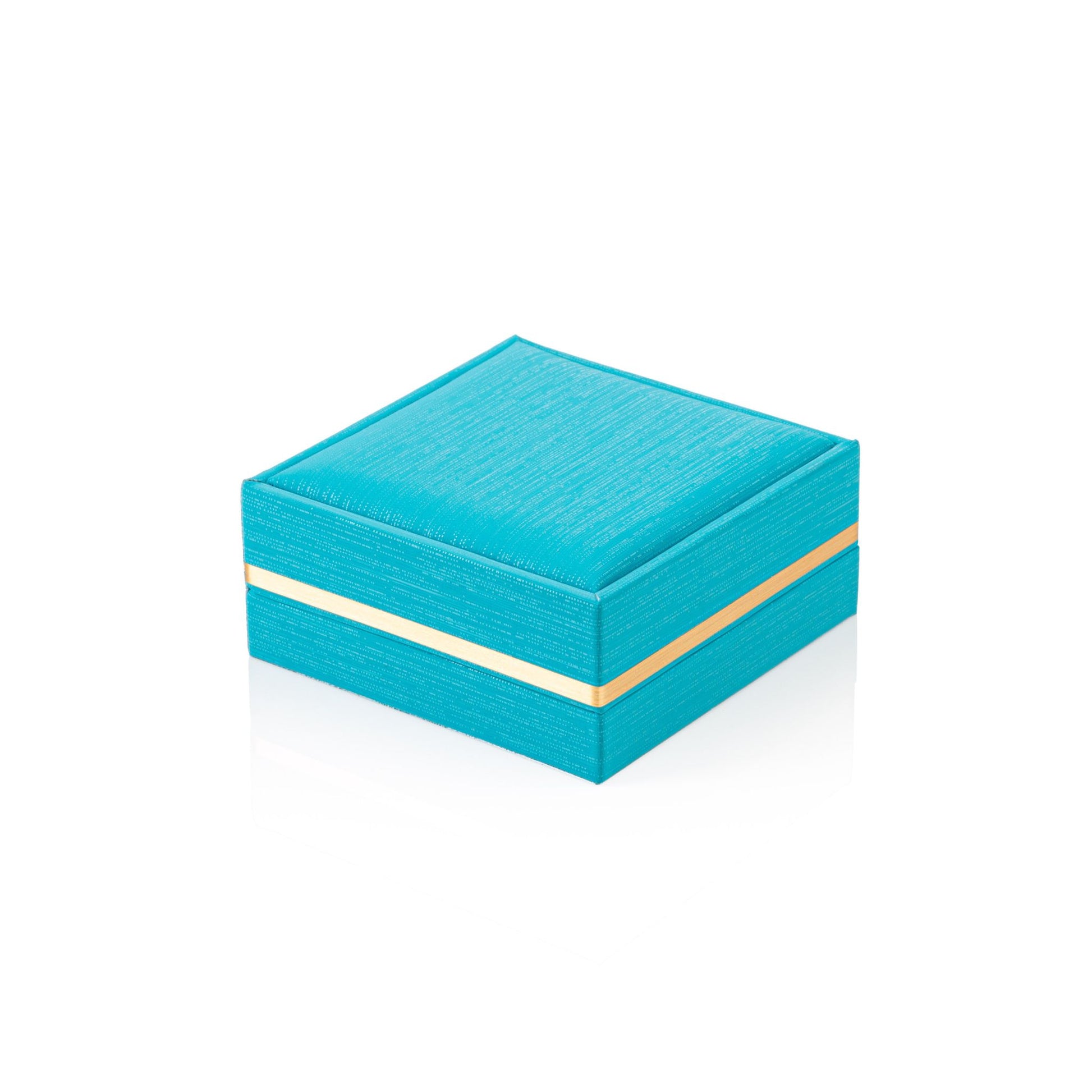 Gold Band Hoop Earring Box - Main Image