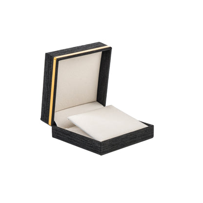 Gold Band Deluxe Pendant and Earring Box