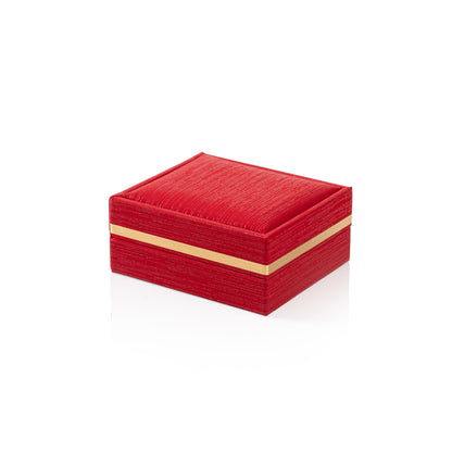 Gold Band Deluxe Pendant and Earring Box