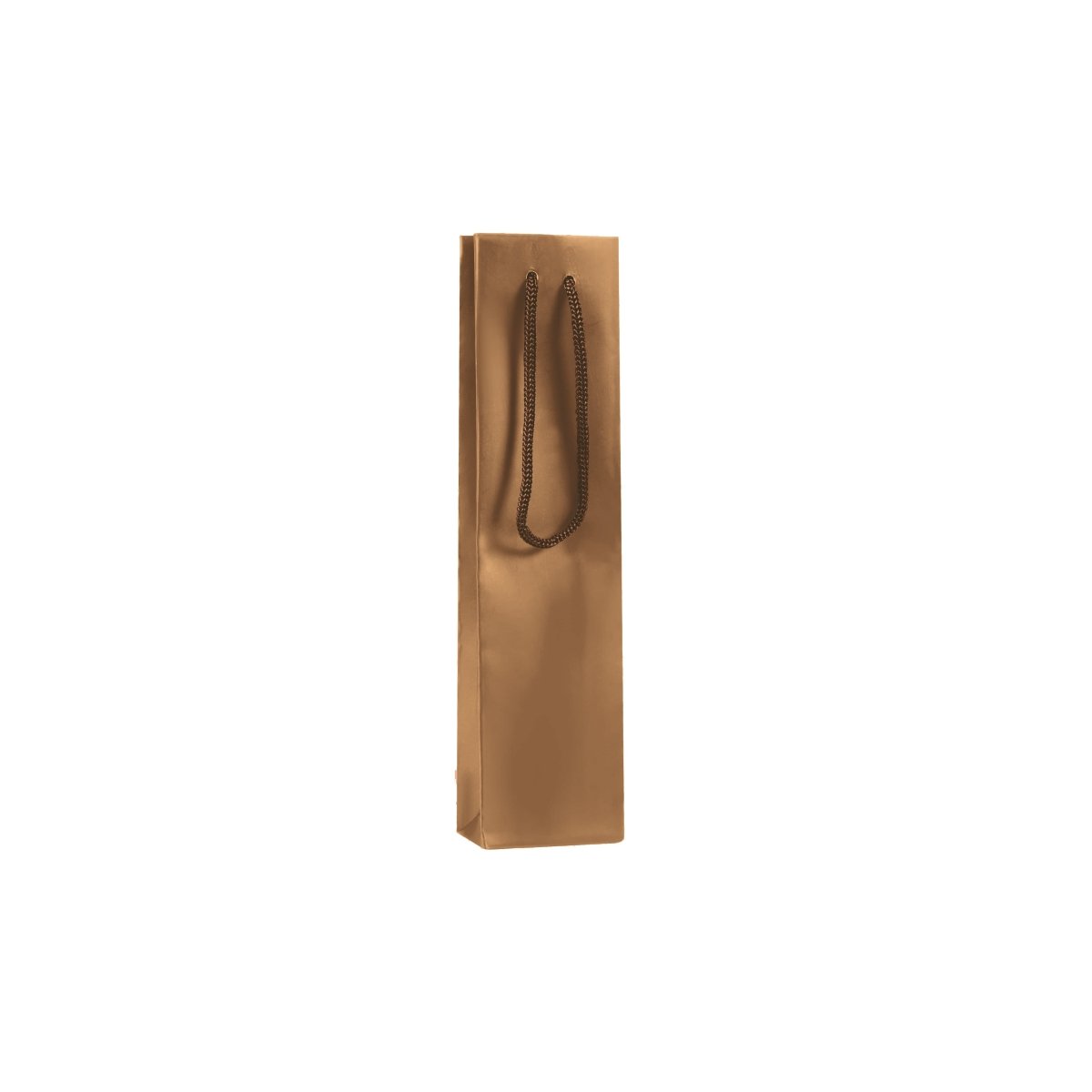 Classic Matte Laminated Gift Bag -2.5 x 1.5 x 10 - Prestige and Fancy - Bronze