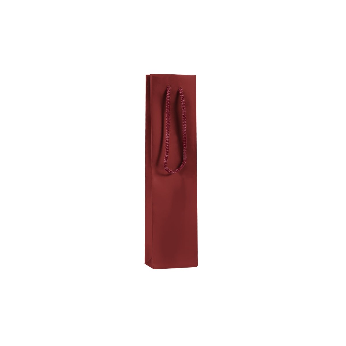 Classic Matte Laminated Gift Bag -2.5 x 1.5 x 10 - Prestige and Fancy - Burgundy