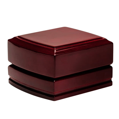 Exquisite Rosewood Double Ring Box - Prestige and Fancy -