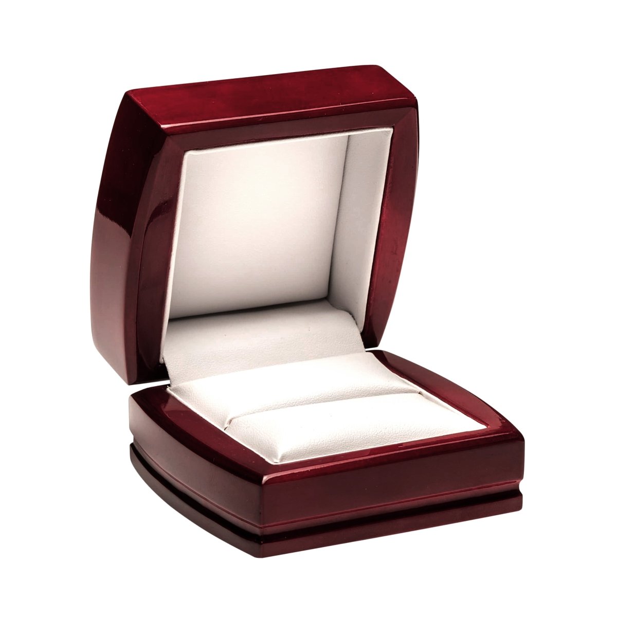 Exquisite Rosewood Double Ring Box - Prestige and Fancy -