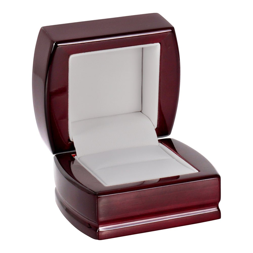 Exquisite Rosewood Ring Box - Prestige and Fancy -