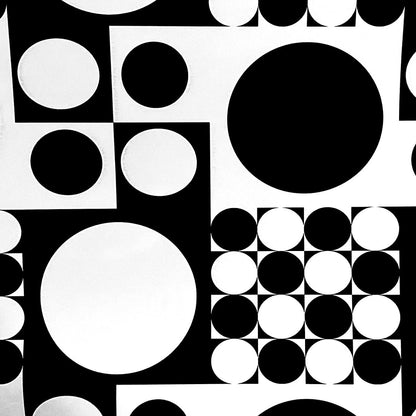 Gift Wrap - Prestige and Fancy - Black and White Circles