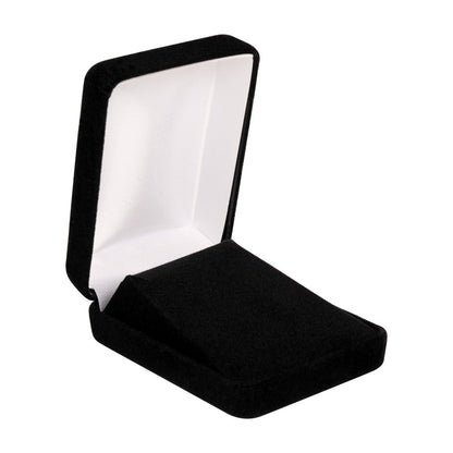 Plushed Velour Pendant Box - Prestige and Fancy - Two Piece Packer