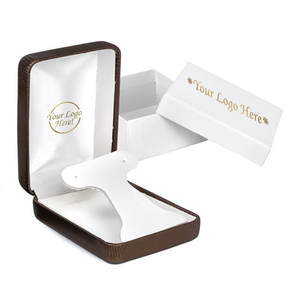 Vibrant Leatherette Hoop Earring Box - Prestige and Fancy - Bronze Brushed