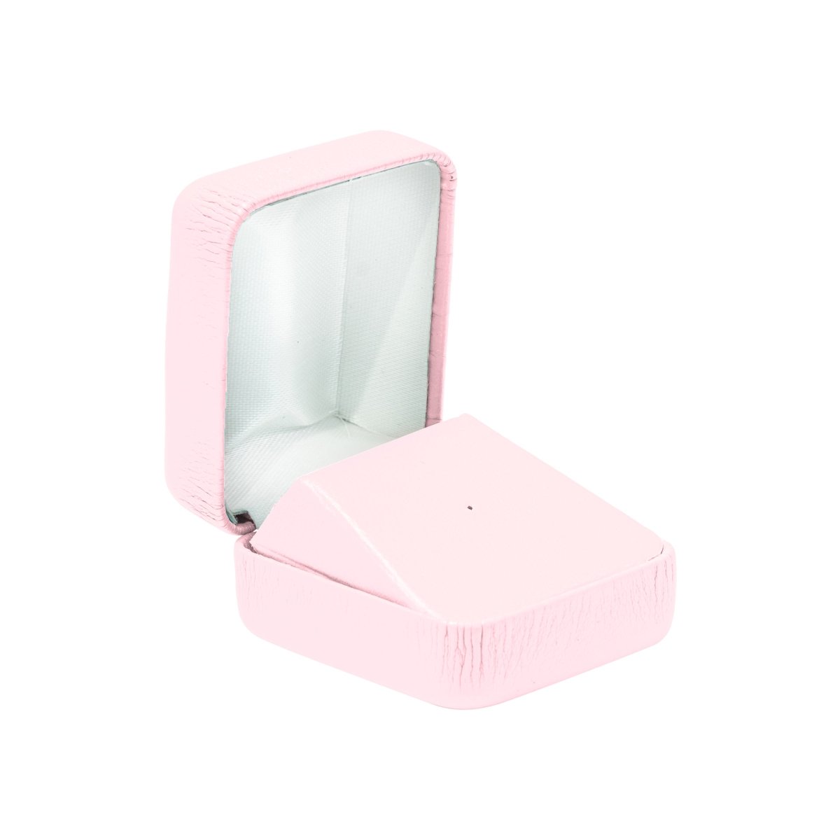 Vibrant Leatherette Tie Tack Box - Prestige and Fancy - Pink Leatherette