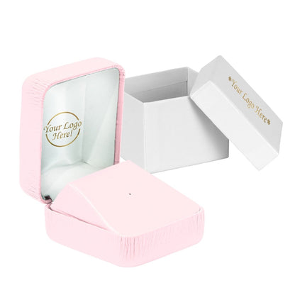 Vibrant Leatherette Tie Tack Box - Prestige and Fancy - Pink Leatherette