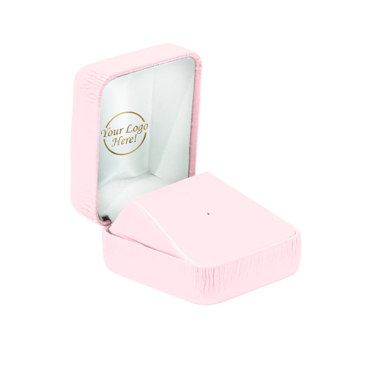 Vibrant Leatherette Tie Tack Box - Prestige and Fancy - Pink Leatherette