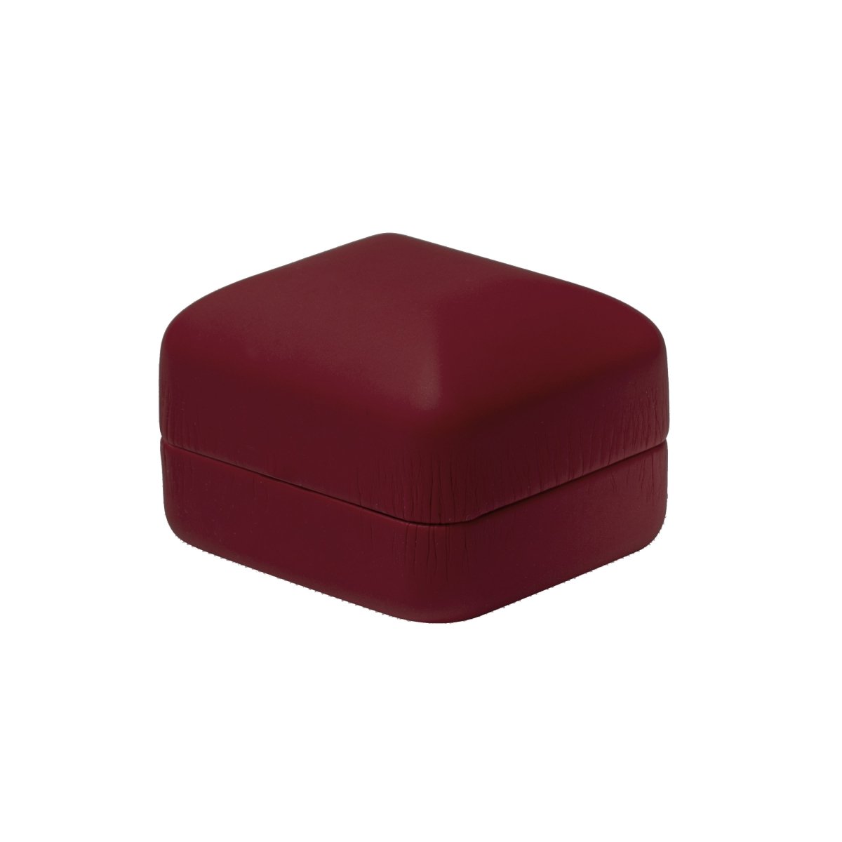 Vibrant Leatherette Tie Tack Box - Prestige and Fancy - Burgundy Matte