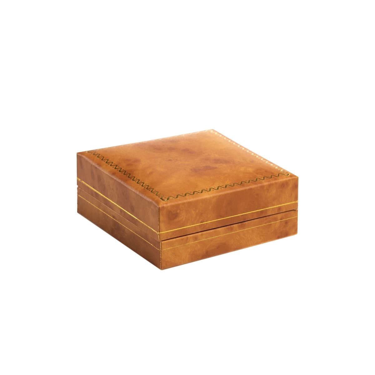 Woodgrain Leatherette Clip Earring Box - Prestige and Fancy -