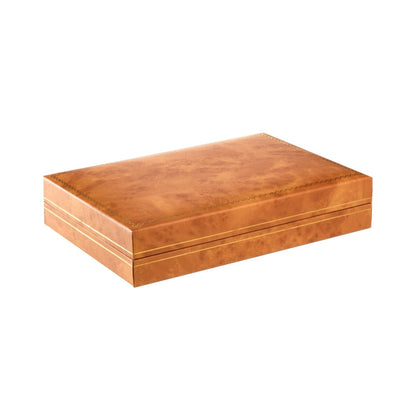 Woodgrain Leatherette Pearl Box - Prestige and Fancy -