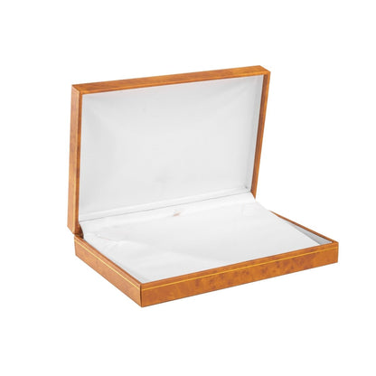 Woodgrain Leatherette Pearl Box - Prestige and Fancy -